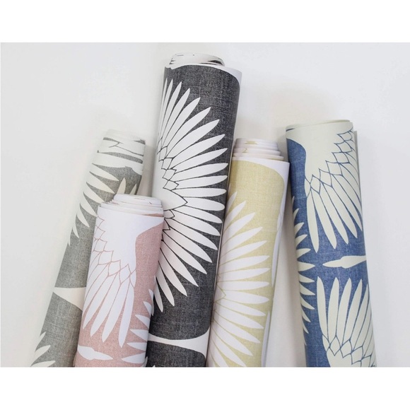 Tempaper Peel and Stick Wallpaper Feather Flock Storm Gray Genevieve Gorder NEW - Picture 7 of 12